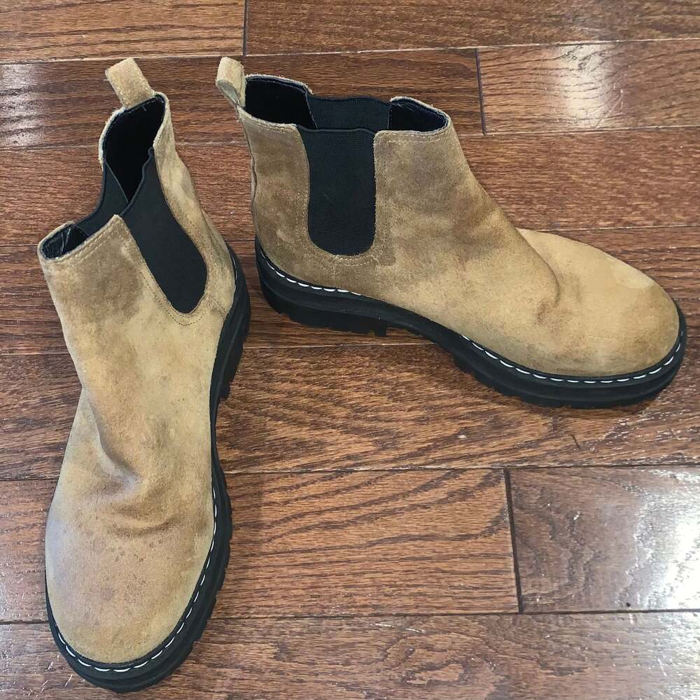 Marc‎ Fisher LTD Padmia Chelsea Boots Brown Suede – Spots on Suede